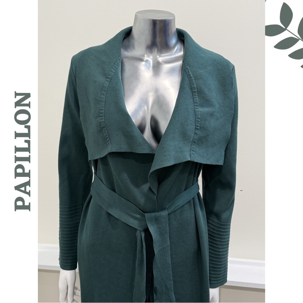 Papillon Emerald Waterfall Cardigan Jacket Small NWT - Picture 6 of 10